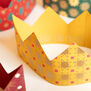 Festive paper crowns - pack of 6